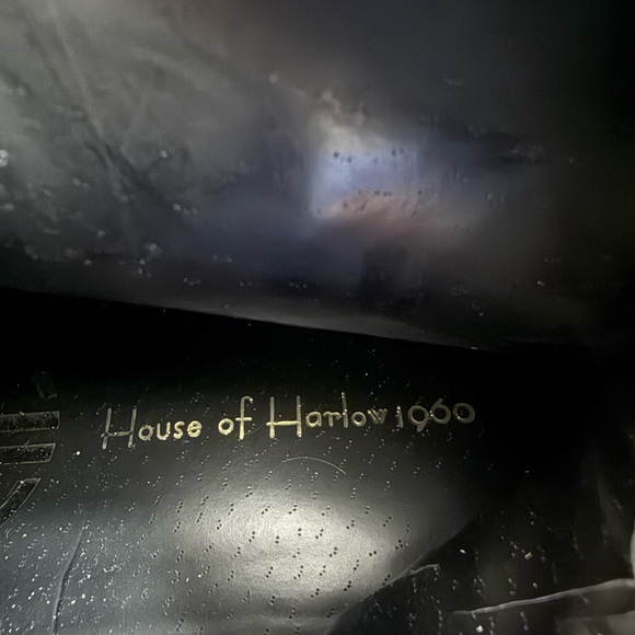 House of Harlow 1960 Tan Over the stitch and side fringe Knee Boots - Picture 5 of 6